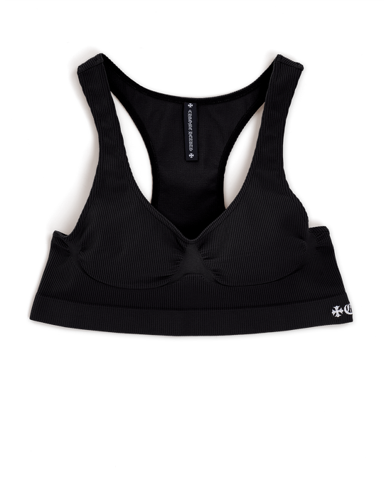  BLACK RIB SPORTS BRA by Chrome Hearts image number null