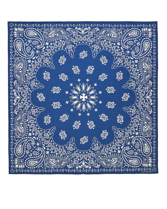  NAVY SILK BANDANA by Chrome Hearts image number null