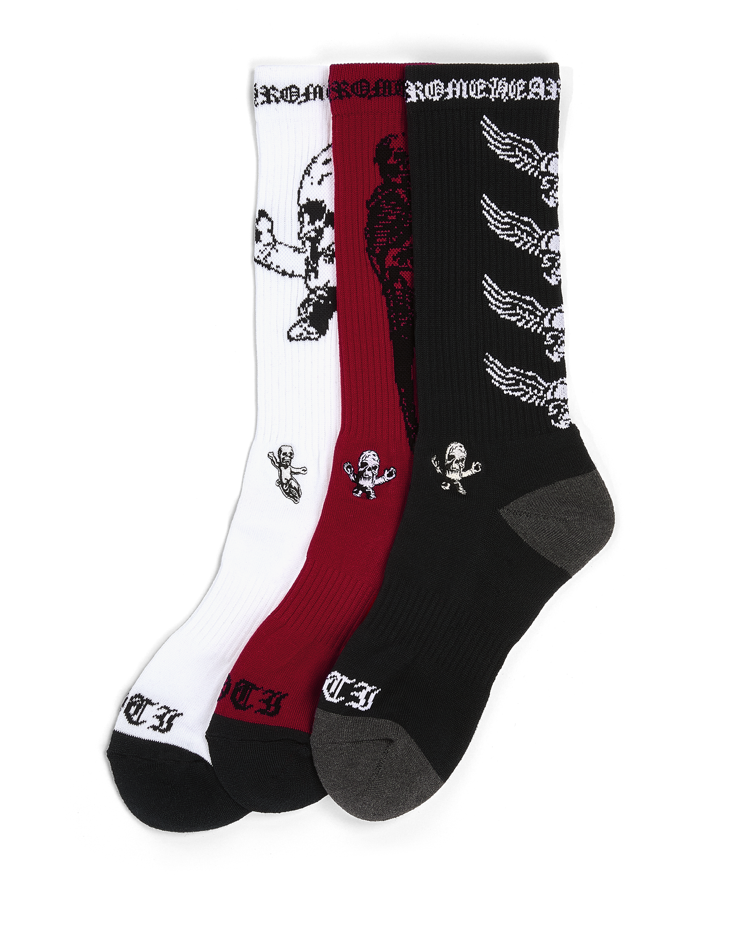 SOCKS ソックス HEARTS CHROME クロムハーツ 靴下 フォティ3足セット 3
