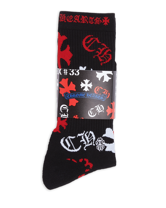  STENCIL SOCKS by Chrome Hearts image number null