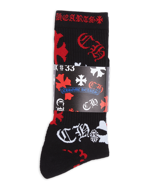  STENCIL SOCKS by Chrome Hearts image number null