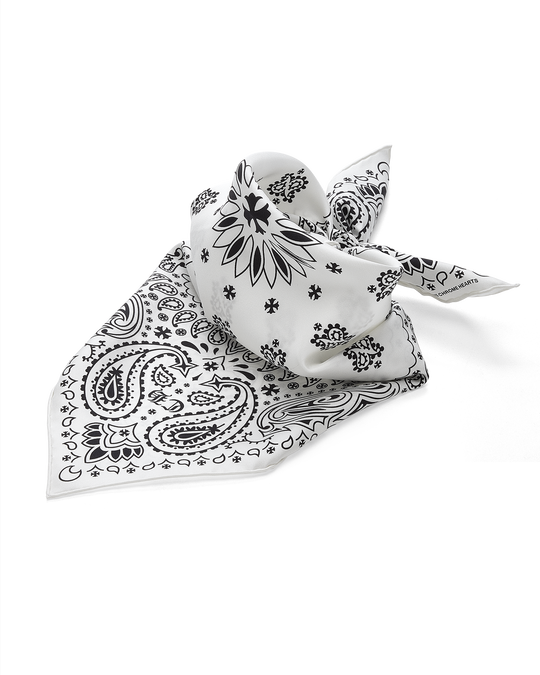 WHITE SILK BANDANA by Chrome Hearts image number null