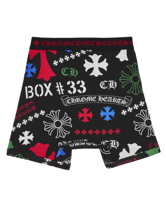 Black BOXER BRIEF - CLASSIC RIB by Chrome Hearts image number null