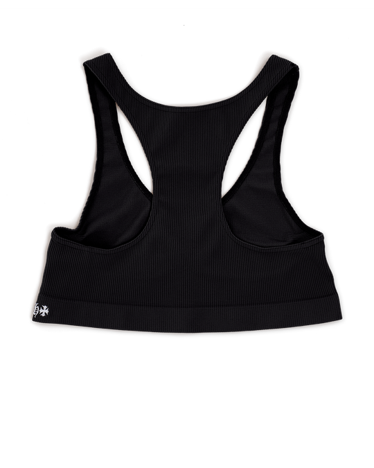  BLACK RIB SPORTS BRA by Chrome Hearts image number null