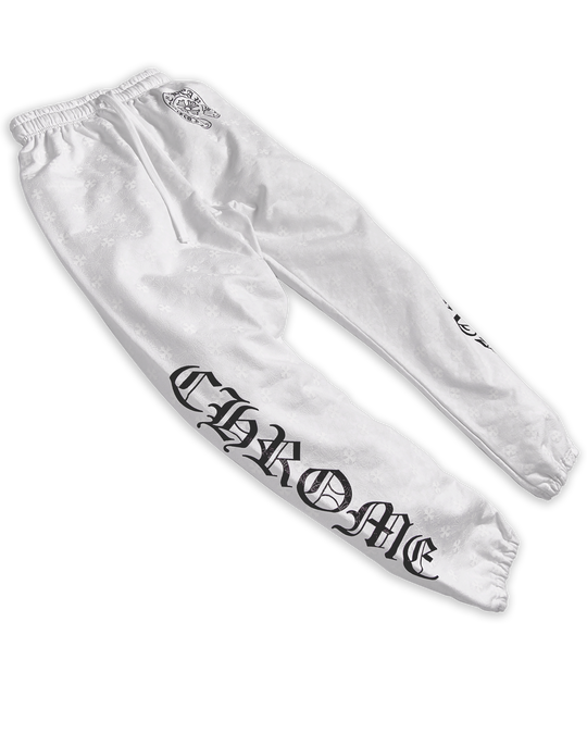  CH PLUS PRINT WHITE SWEATPANTS by Chrome Hearts image number null