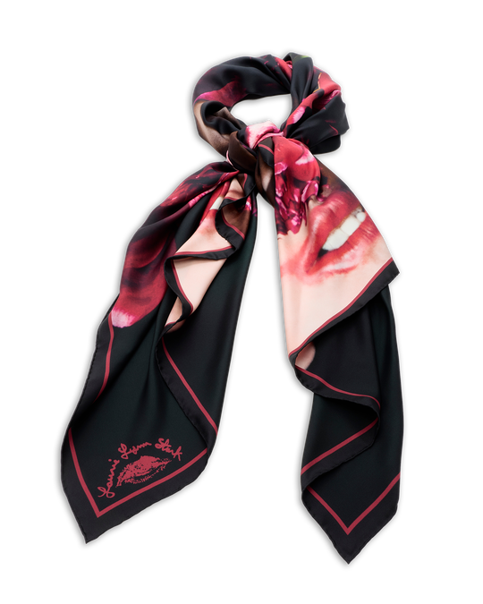  DOUBLE PEONY SCARF by Chrome Hearts image number null