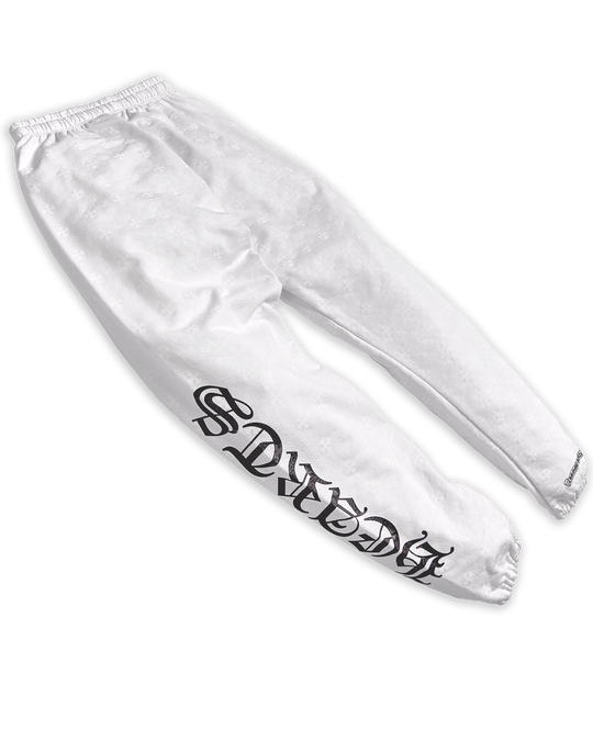  CH PLUS PRINT WHITE SWEATPANTS by Chrome Hearts image number null
