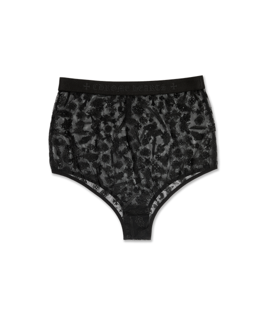  LACE HIGH-WAISTED BRIEF by Chrome Hearts image number null