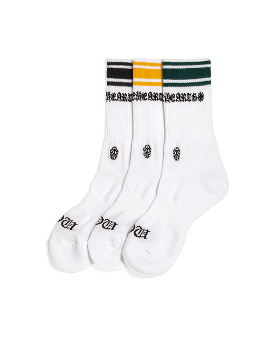 CHROME HEARTS ソックス 靴下 ホワイト イエロー WOMENS SPORT | Chrome Hearts