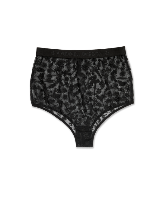  LACE HIGH-WAISTED BRIEF by Chrome Hearts image number null